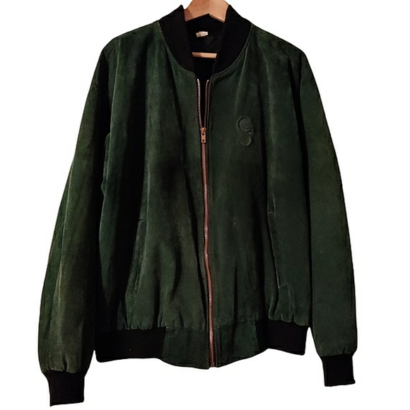 Vintage George Strait 80's Country Suede Leather Letterman Bomber Jacket Unisex - Picture 4 of 16